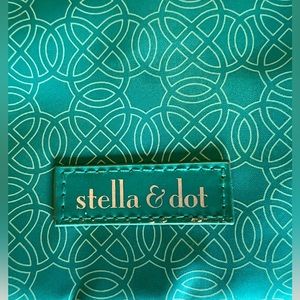 Stella & Dot Jewelry Organizer Zipper Portfolio, large size teal